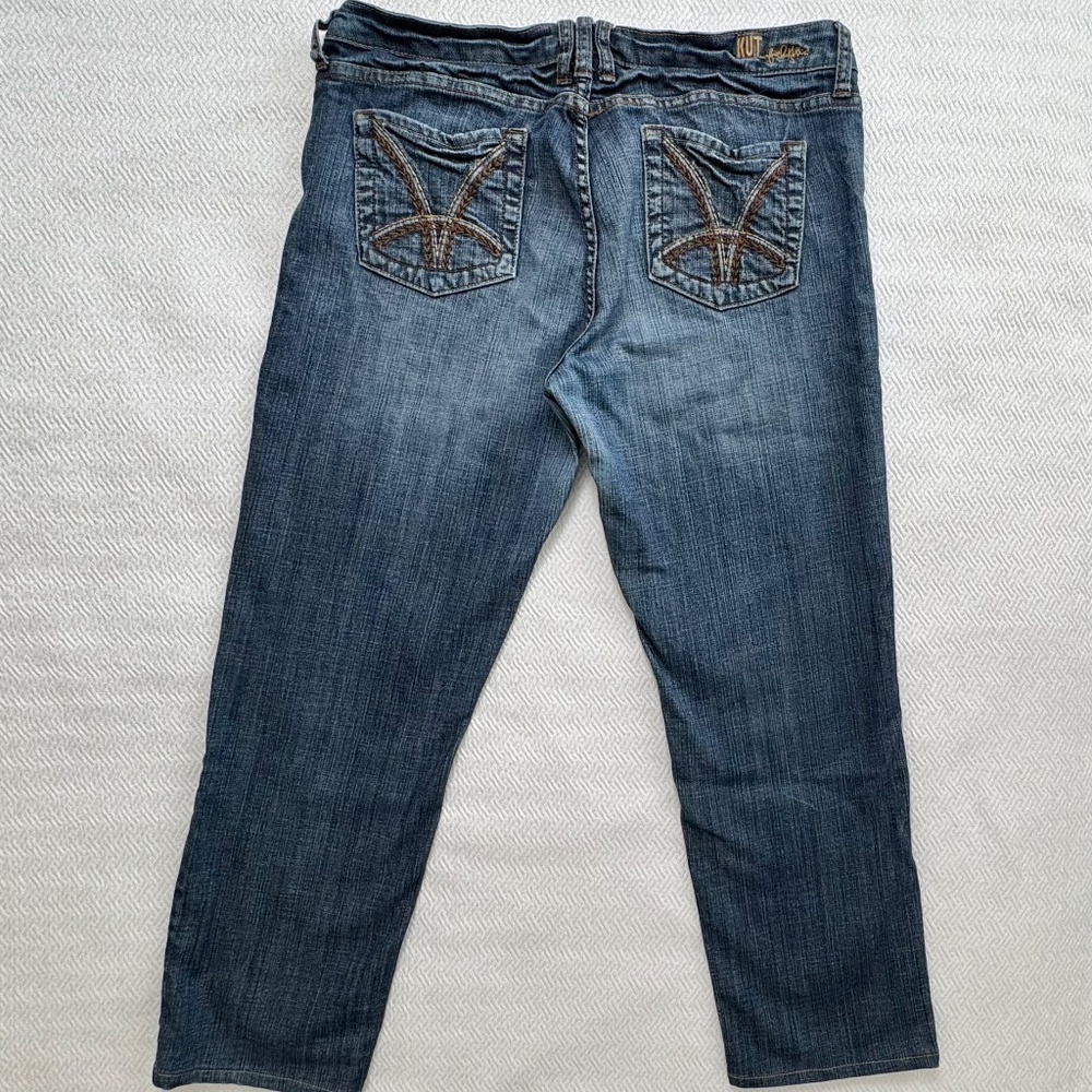 Kut From The Kloth Straight Leg Mid-rise Ankle Jean, Women's Size 10 - Picture 3 of 12